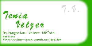 tenia velzer business card